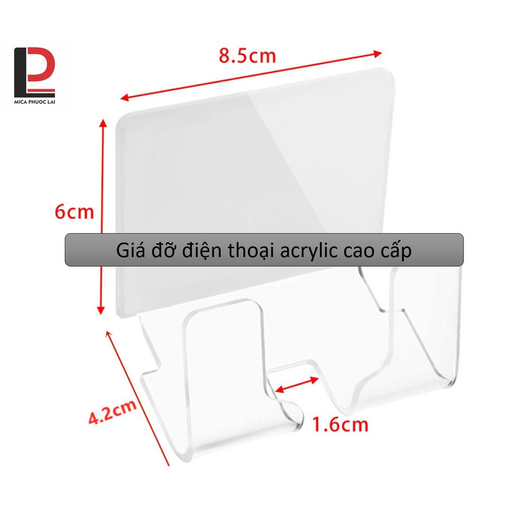 Giá đỡ điện thoại, ipad treo tường acrylic cao cấp