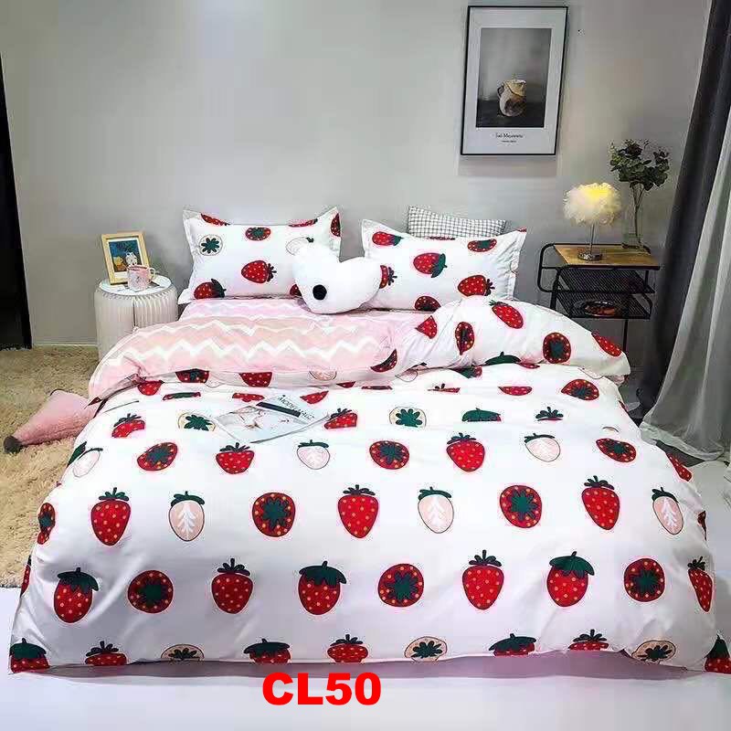 Bộ chăn ga gối CL56 set 4 món Loại 1 Cotton poly hàng Loại 1 nhập khẩu