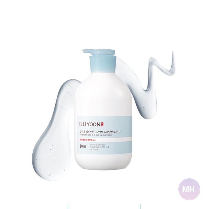 ILLIYOON Ceramide Ato 6.0 Top to Toe Wash 500ml / Sữa tắm đơn giản tất cả trong một cho mặt, cơ thể và tóc