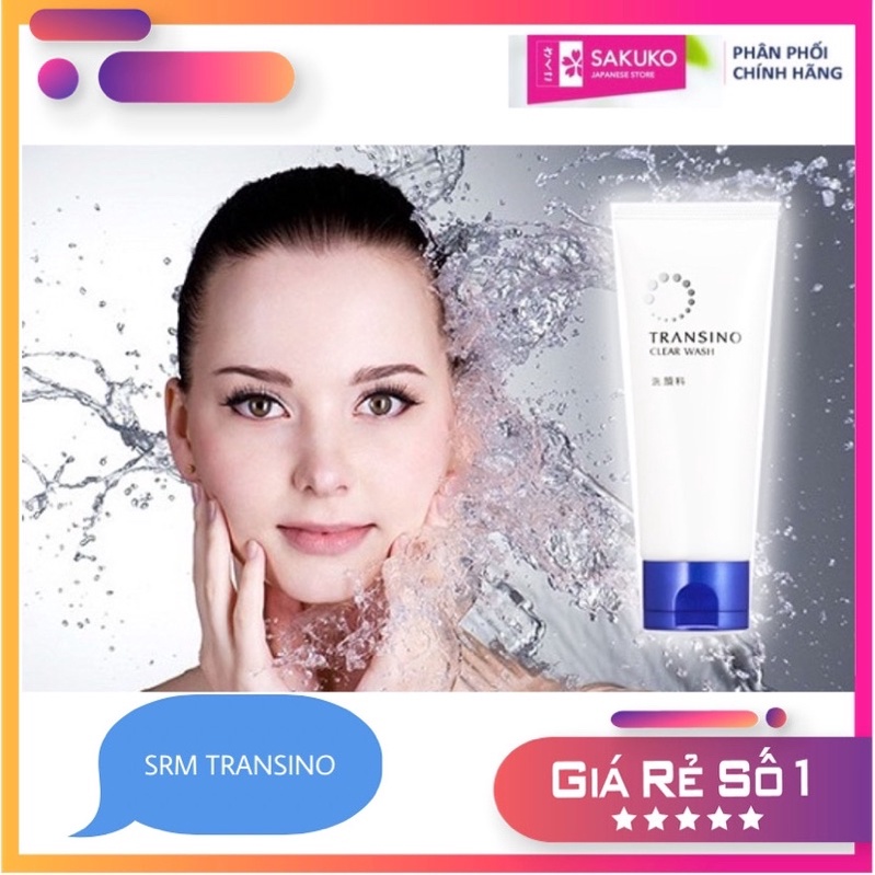 Sữa Rửa Mặt trắng da Transino Clear Wash 100g[Hàng Nhật Nội Địa]