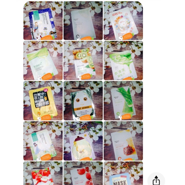 Combo 50 mask cung cấp vitamin cho da
