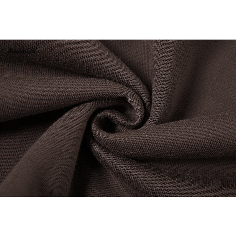 Áo Thun Tay Dài Cổ Chữ V Dáng Rộng In Chữ Phối Màu Tương Phản Thời Trang 2022 Cho Nữ