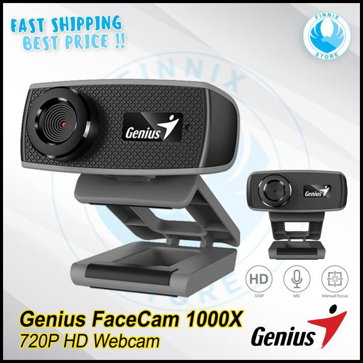 Webcam Warehouse Genius Facecam 1000x 720p Hd Cho Máy Tính Laptop Đen