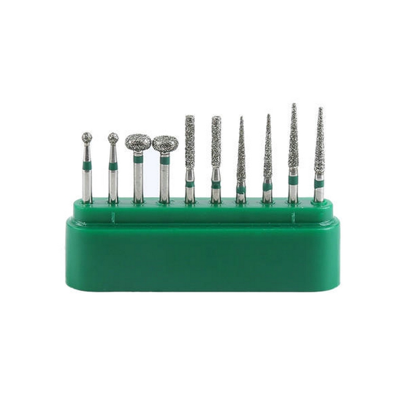 Set 10 mũi khoan kim cương FG 1.6mm tốc độ cao dùng trong nha khoa