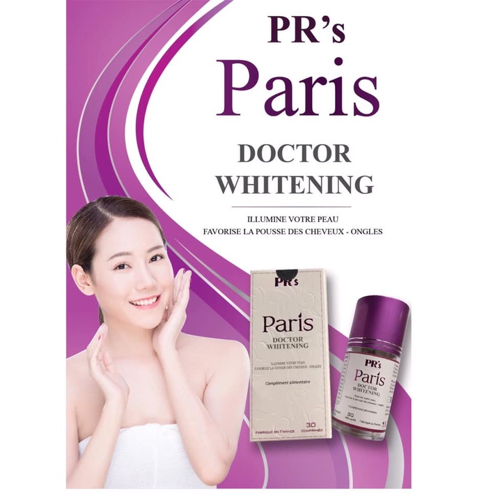 Viên uống  nám Paris Doctor Whitening chống nắng, đẹp da, giảm thâm nám của Pháp