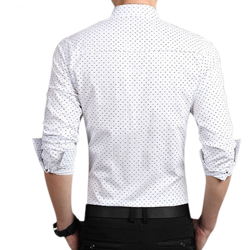 Áo Sơ Mi Nam HOT HIT Hoa Tiết Chấm Bi VINETO Dáng Ôm Cổ Bẻ | BigBuy360 - bigbuy360.vn