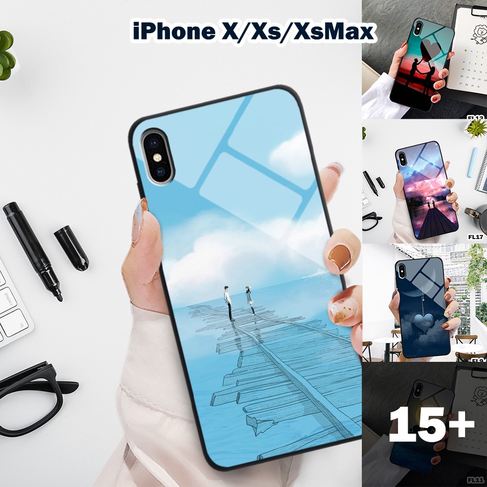 Ốp lưng iphone X/Xs - XsMax in 3D chủ đề tình yêu