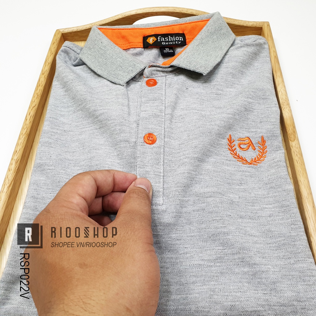 Áo thun nam tay ngắn có cổ đơn giản RSP022V - áo polo nam đẹp Riooshop | BigBuy360 - bigbuy360.vn