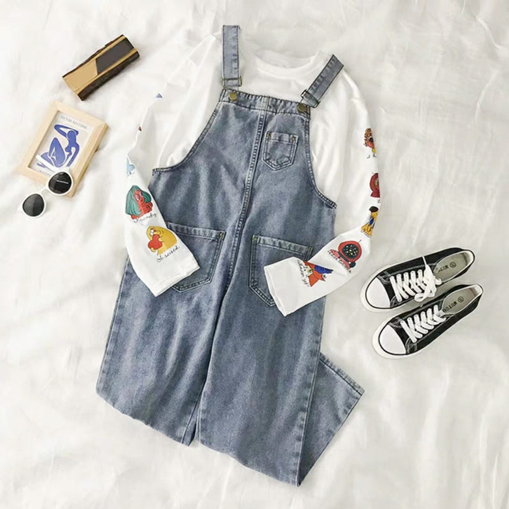 Quần dài yếm jean trơn SAIGONJEAN YJ001 – yếm bò ulzzang phong cách hàn quốc | BigBuy360 - bigbuy360.vn