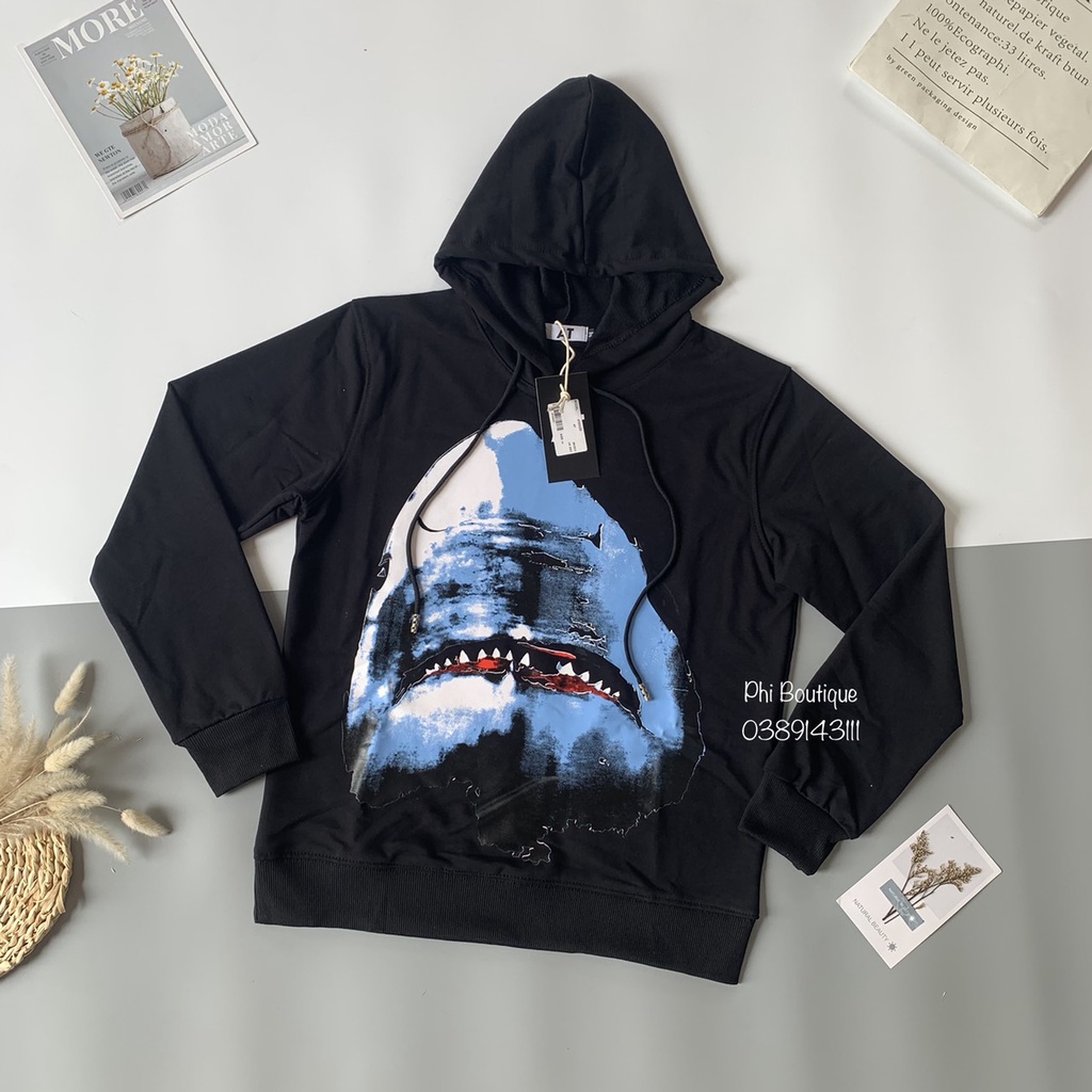 Áo Hoodie Cá Mập Nam Nữ Chất Nỉ Dày Dặn Đẹp | BigBuy360 - bigbuy360.vn