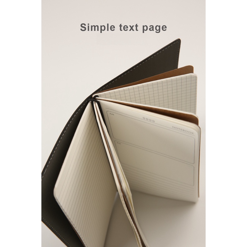 SOL05 Sổ Tay Bìa giả da cao cấp Traveler Notebook SOL House - size to 3 lõi bìa bo góc