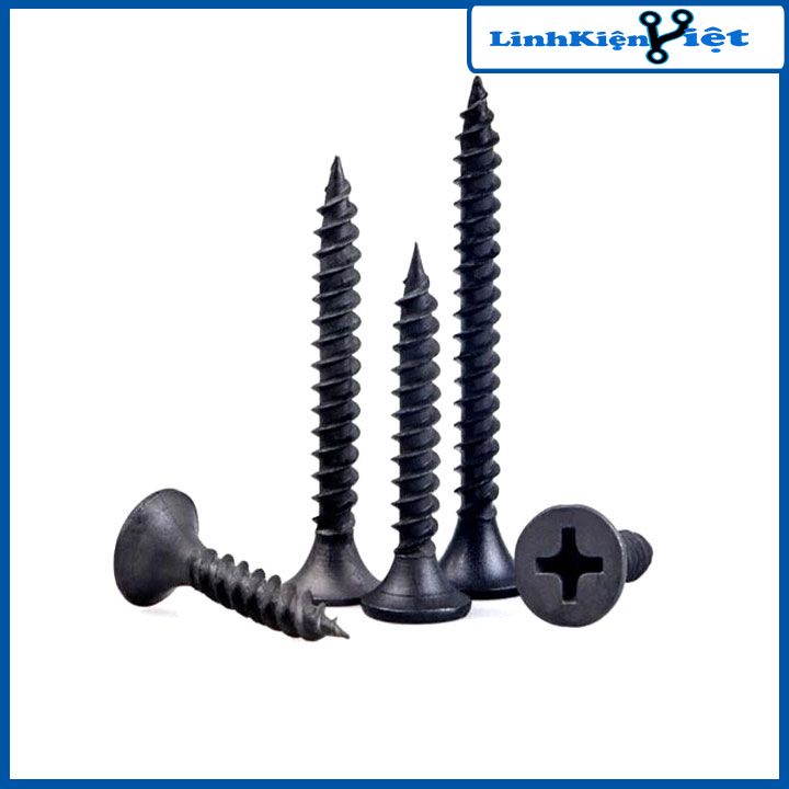 Vít gỗ, vít thạch cao màu đen  chiều dài 1.5cm/2cm/2.5cm/3cm/4cm