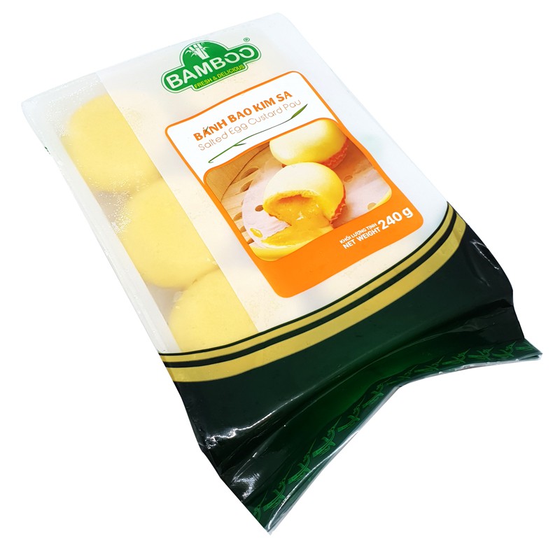Hàng siêu thị - Bánh Bao Kim Sa Bamboo 240g