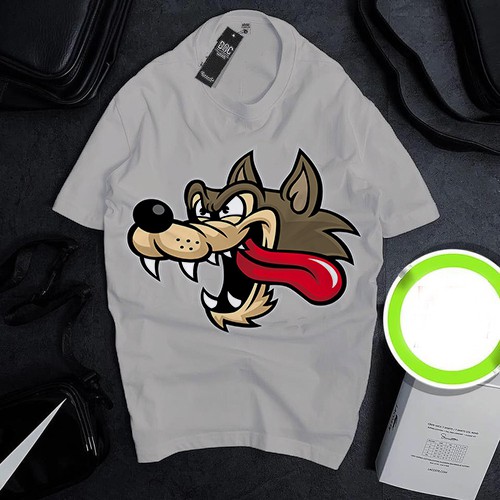 Áo thun Cotton Unisex - Chó sói - Phong cách - Biểu tượng sói gian ác | BigBuy360 - bigbuy360.vn