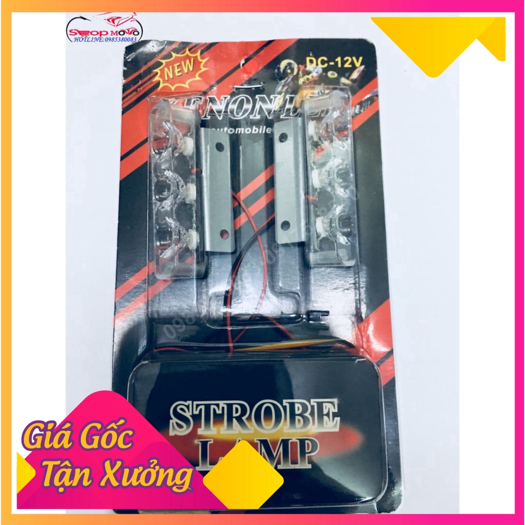 ĐÈN CHỚP CẢNH SÁT ( 1 VỈ 2 CẶP)  (Ảnh Sp thật)
