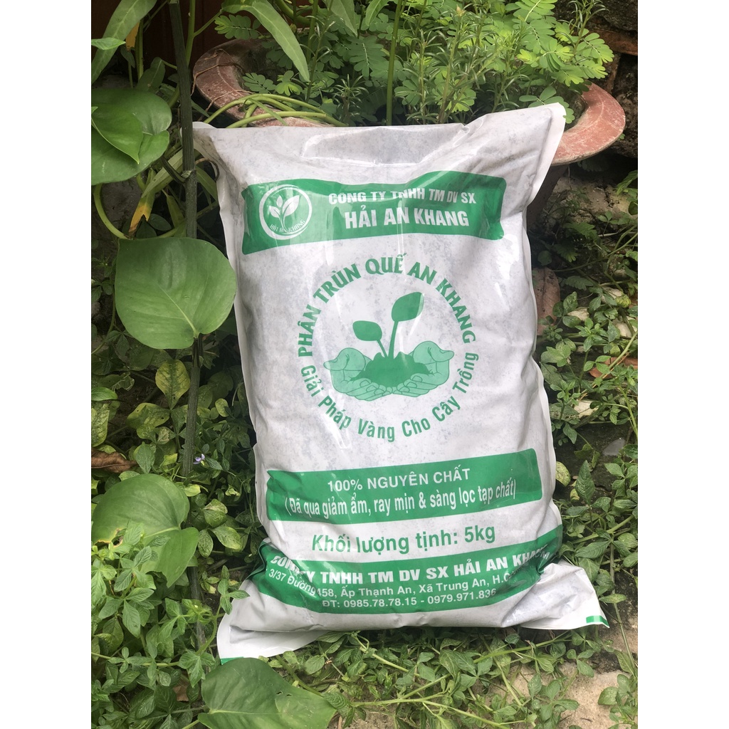 Phân Trùn Quế An Khang Dinh Dưỡng Cho Rau, Cây Kiểng- Dạng Bột -5KG
