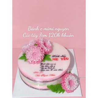Khuôn silicon hoa cúc tây 7.5cm