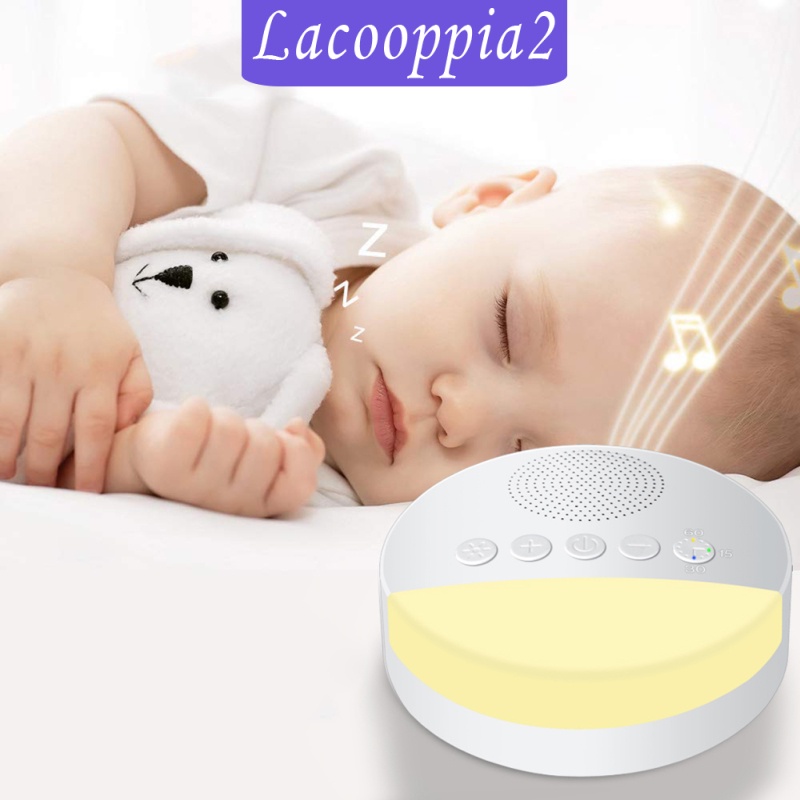 [LACOOPPIA2]White Noise Sound Machine Sleep Therapy Plays Soothing Sounds+ Timers