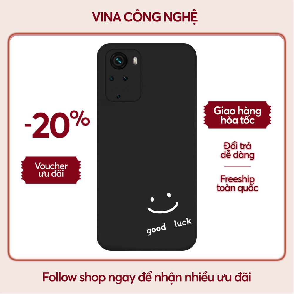 Ốp lưng Xiaomi Redmi 10/Redmi 9T/Poco X3/....dẻo cạnh vuông bảo vệ camera hình Good Luck