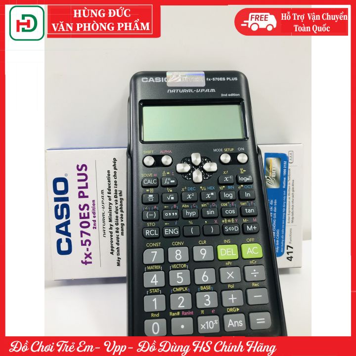 ❤️ HÀNG CHÍNH HÃNG ❤️ Máy tính học sinh Casio FX 570ES Plus - Bảo hành 03 năm