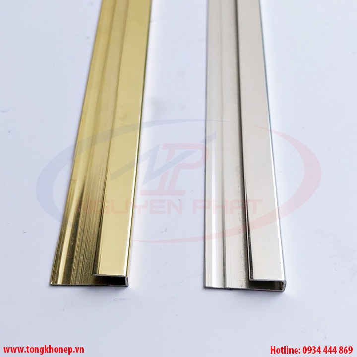 Nẹp nhôm kết thúc, bo viền sàn nhựa dày 4-5