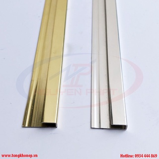 Nẹp nhôm kết thúc, bo viền sàn nhựa dày 4-5 (mm)