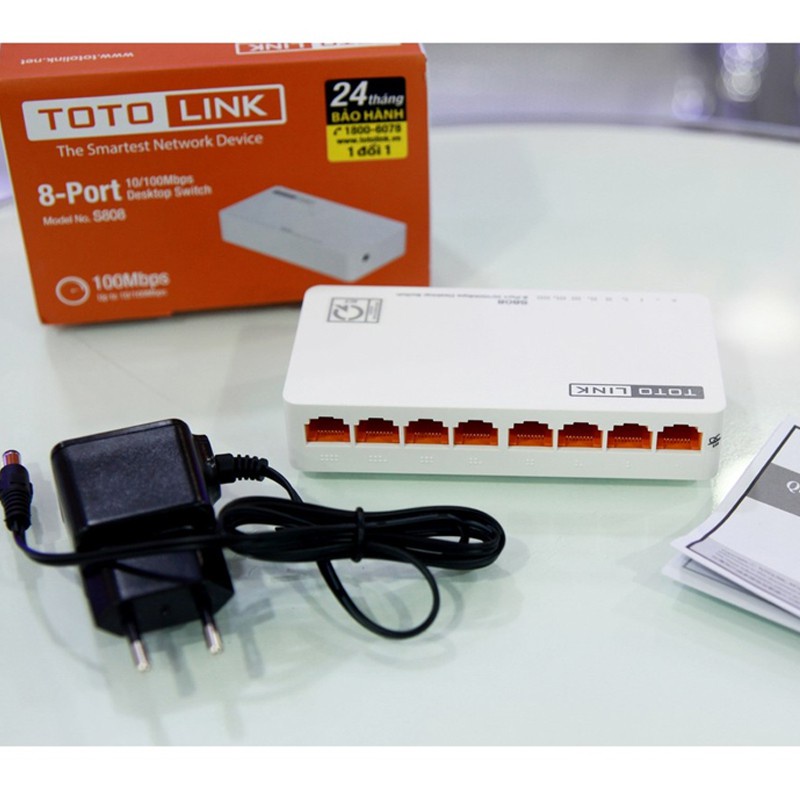 Thiết bị mạng Totolink S505 5 cổng 10/100Mbps Chính Hãng
