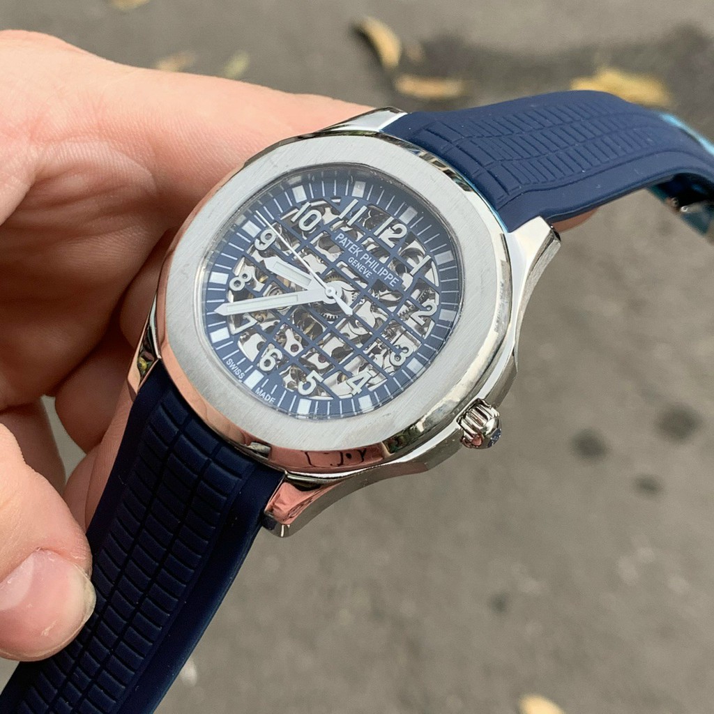 ĐỒNG HỒ NAM AUTOMATIC NAUTILUS MẶT TRĂNG DÂY CAO SU + THẺ BẢO HÀNH