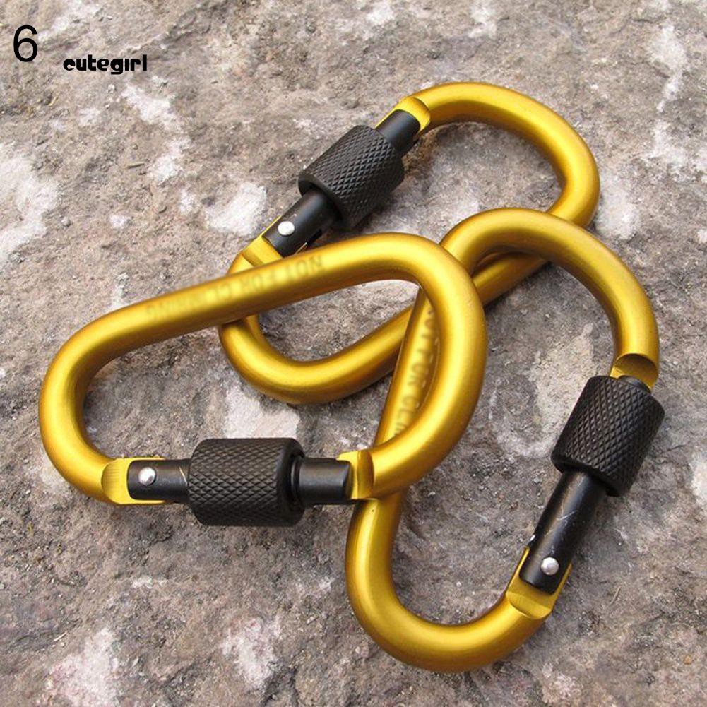 Móc khóa Carabiner chữ D bằng hợp kim nhôm tiện dụng | BigBuy360 - bigbuy360.vn