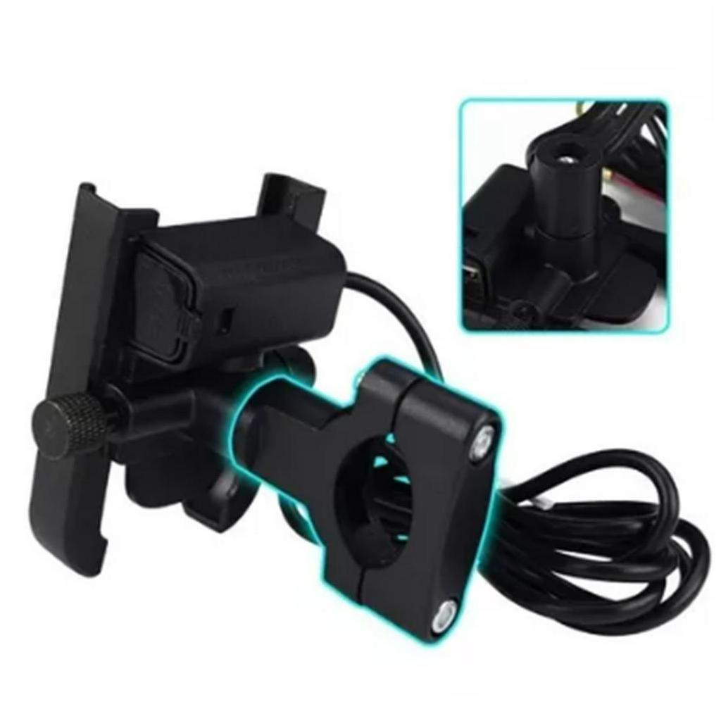 Có thể bán buôn Gắn Điện Thoại Xe Máy 5V2.1A Sạc Nhanh USB 12 Đến 24V Chống Thấm Nước Xoay 360° Trơn Trượt Cho Vermont055 Hàng giao ngay