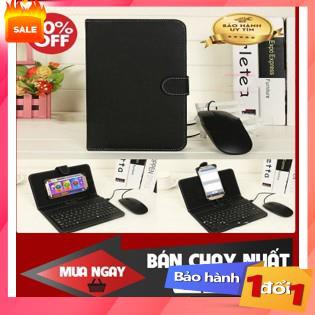 ✔️ Bao da + Bàn phím kèm chuột,Bao da bàn phím Có chuột (điện thoại, ipad)