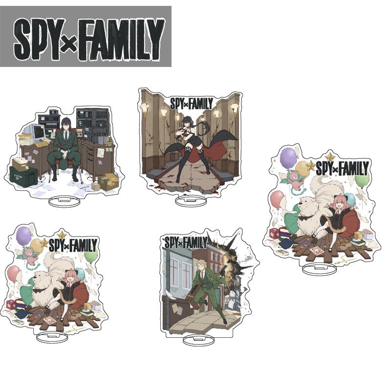 ( NHIỆM VỤ ) Standee SPY X FAMILY Gia Đình Điệp Viên tượng acrylic anime mica chibi trang trí trưng bày mô hình