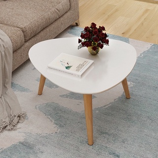 Mua   LOẠI TO 60CM   Bàn Trà sofa Cao Cấp màu Trắng hiện đại Tam Giác chân gỗ sồi  chống mối mọt