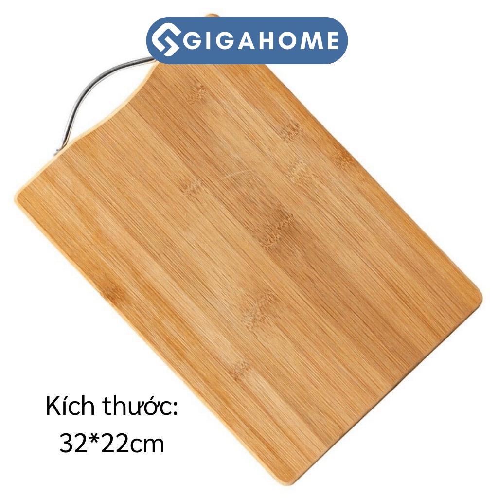 Thớt Gỗ Tự Nhiên GIGAHOME Chặt/Thái/ Kháng Khuẩn Chống Rạn Nứt 32x22cm 9124