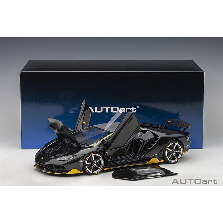 Xe Mô Hình Lamborghini Centenario 1:18 Autoart ( Đen Carbon )