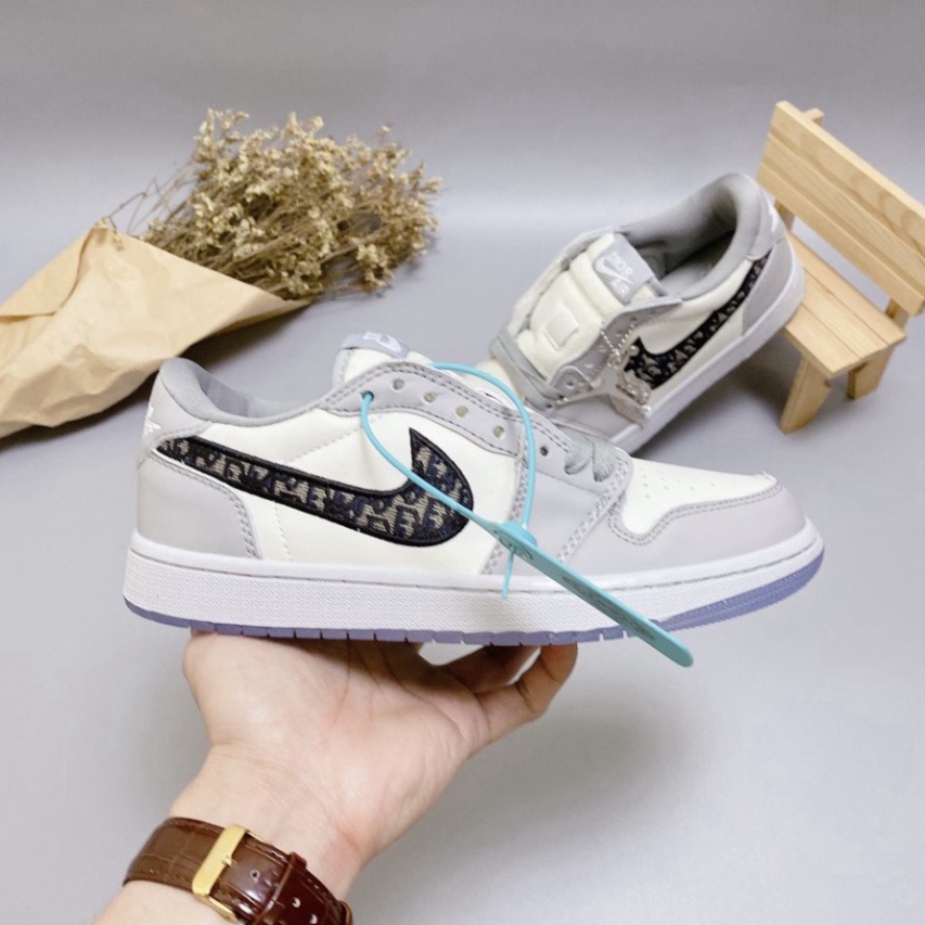[FREE SHIP] Giày Jordan Cổ Thấp, Giày JD1 Low Air Dior Cổ Thấp Đế Trong Thời Trang Full Box Bill | BigBuy360 - bigbuy360.vn