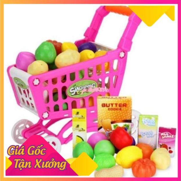 Xe đẩy đi siêu thị mini cho bé (sẵn hàn0