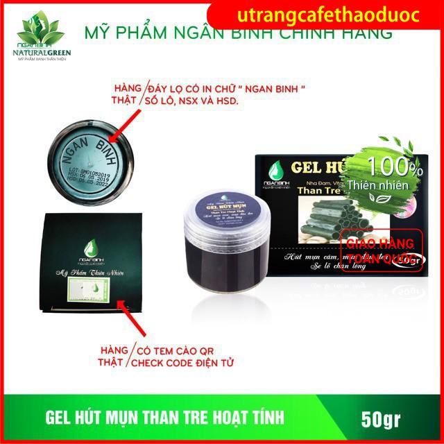 (HÀNG THẬT) Gel Lột Mụn Hút Mụn Than Tre, Gel Mụn Hoạt Tính Ngân Bình hàng công ty chính hãng .