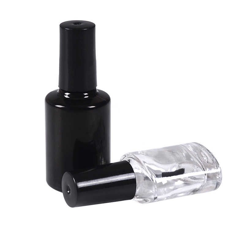 Chai Thủy Tinh Rỗng Trong Suốt Kèm Cọ Vẽ Móng 10 / 15ml