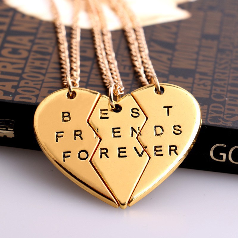 Dây chuyền tình bạn mặt hợp kim chữ Best Friend