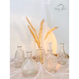 Bình hoa thủy tinh retro/ bình hoa thủy tinh