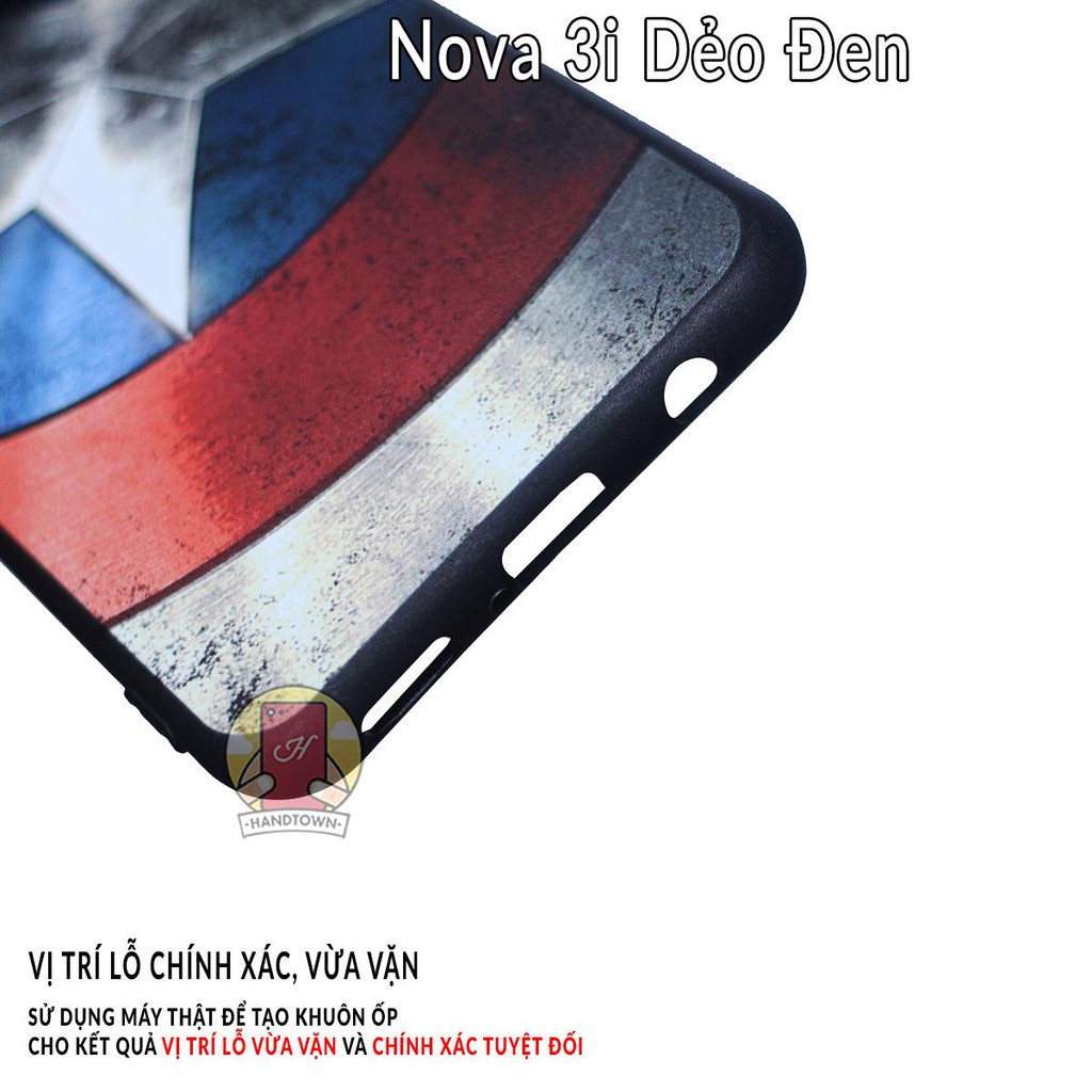 Ốp lưng Huawei Nova 3i dẻo đen in hình Phần C