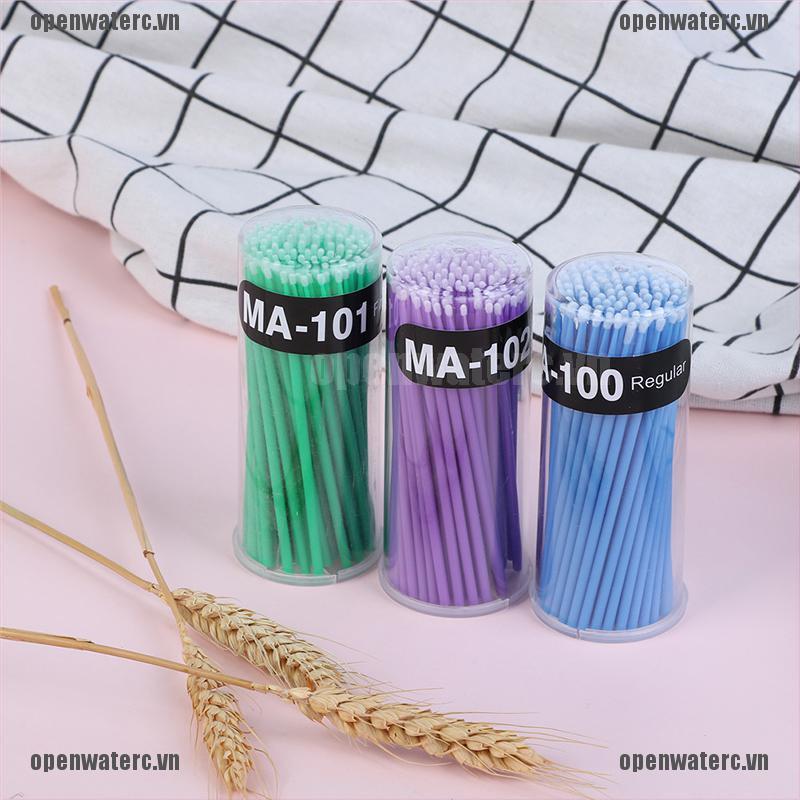 [Hàng mới về] Bộ 100 tăm bông 13 màu dùng nối mi chuyên dụng