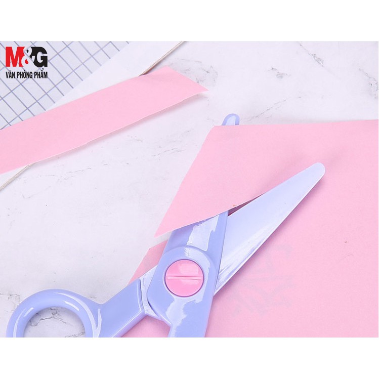 Kéo thủ công cắt giấy lưỡi nhựa an toàn M&G ASSN2266