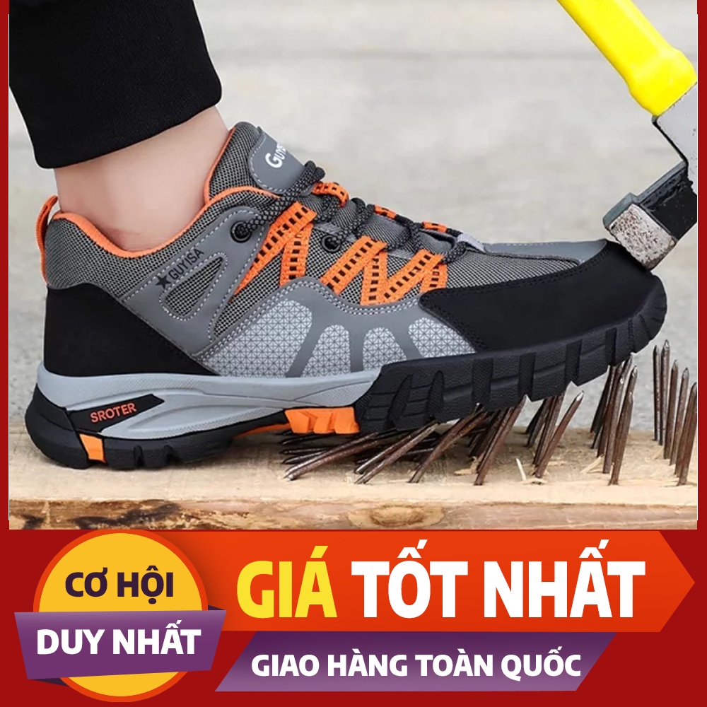 Giày Bảo Hộ Lao Động Guyisa Kiểu Dáng Thể Thao Thoáng Khí, Chống Trơn Trượt, Chống Đinh, Chống Dập Ngón, Chống Tĩnh Điện | BigBuy360 - bigbuy360.vn