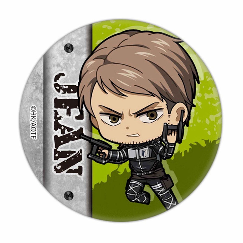 Huy hiệu cài áo hình nhân vật hoạt hình Attack on Titan