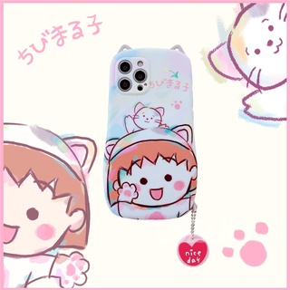 Thời Trang Ốp Điện Thoại Mềm Hình Maruko-Chan 3d Cho Iphone 12 12pro 12promax 11 11promax Xsmax Xr X Xs 7plus 8plus