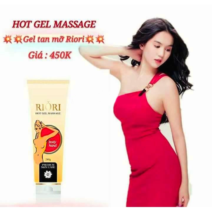 Hot Gel Massage Riori – Gel tan mỡ bụng thảo dược