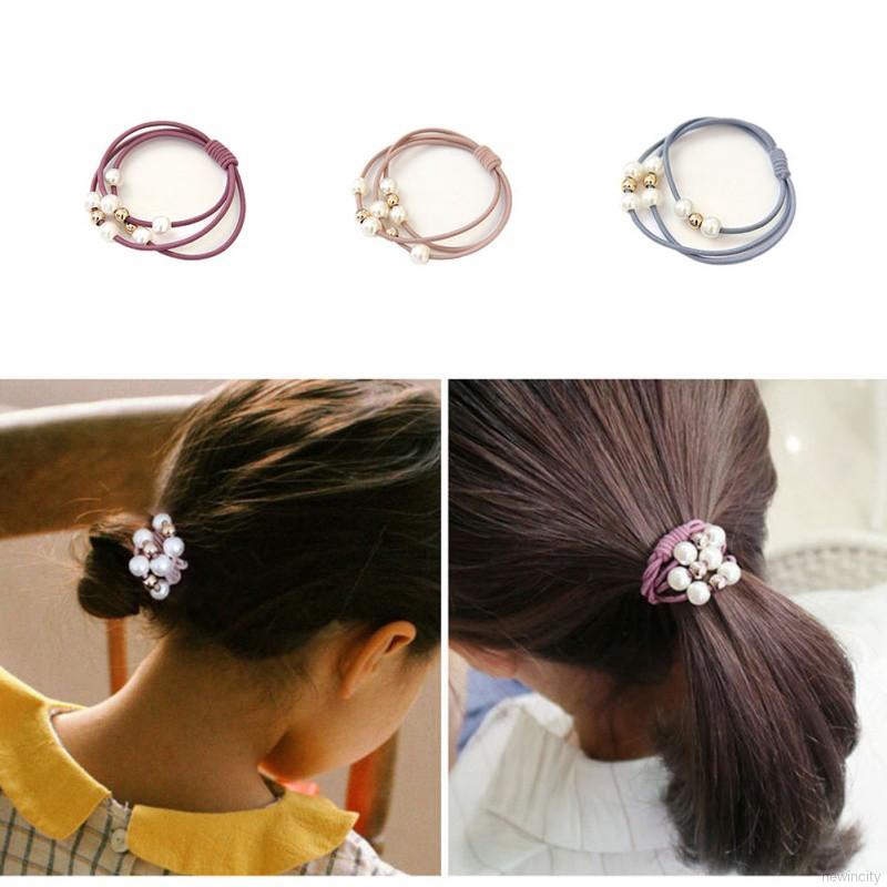 Thun cột tóc cho bé sơ sinh phong cách Hàn Quốc