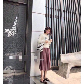 Chân váy maxi xếp ly dáng dài cv110